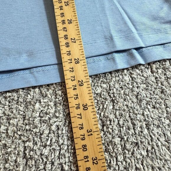 Greyson Mens size Omaha Long Sleeve Polo Wolf Blue Cotton Blend Cooling Fabric - Picture 9 of 16